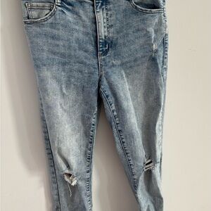 Garage Light Blue High Rise Denim